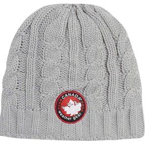 Women's fur-lined knitted beanie